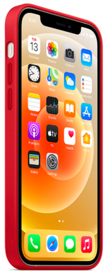 Силиконовый чехол Apple Silicone Case with MagSafe (PRODUCT) Red для iPhone 12 | 12 Pro (MHL63)