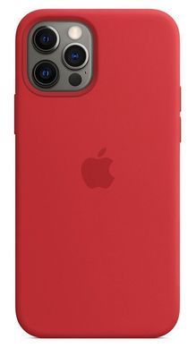 Силиконовый чехол Apple Silicone Case with MagSafe (PRODUCT) Red для iPhone 12 | 12 Pro (MHL63)