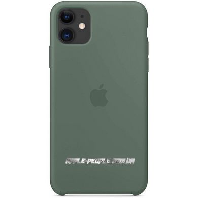 Силиконовый матовый чехол-накладка AnySmart Silicone Case Pine Green для iPhone 11 (OEM)