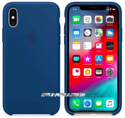 Силиконовый чехол Apple для iPhone X / XS Silicone Case - Blue Horizon (MTF92)