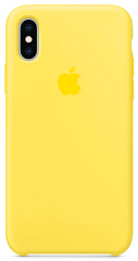 Силиконовый чехол-накладка для Apple iPhone X / XS Silicone Case - Canary Yellow (MW992)