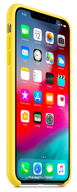 Силиконовый чехол Apple для iPhone X / XS Silicone Case - Canary Yellow (MW992)