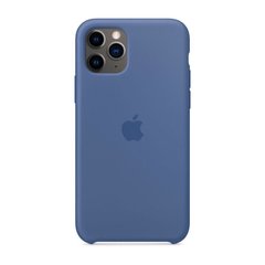 Силиконовый чехол AnySmart Silicone Case Linen Blue для iPhone 11 Pro Max (OEM)