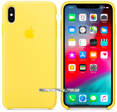 Силиконовый чехол Apple для iPhone X / XS Silicone Case - Canary Yellow (MW992)