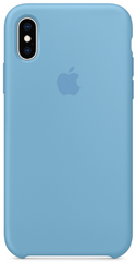 Силиконовый чехол Apple для iPhone X / XS Silicone Case - Cornflower (MW982)