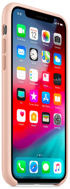 Силиконовый чехол-накладка для Apple iPhone X / XS Silicone Case - Pink Sand (MTF82ZM/A)