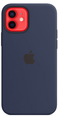 Силиконовый чехол Apple iPhone 12 Mini Silicone Case with MagSafe Deep Navy (MHKU3)