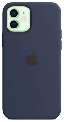 Силиконовый чехол Apple iPhone 12 Mini Silicone Case with MagSafe Deep Navy (MHKU3)
