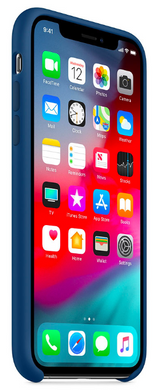 Силиконовый чехол-накладка-накладка AnySmart для iPhone X / XS Silicone Case - Blue Horizon