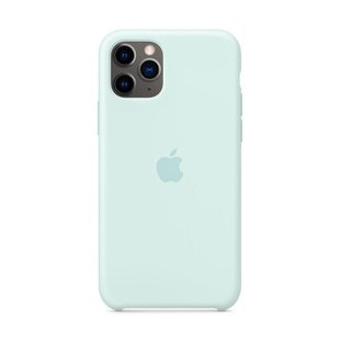 Силиконовый матовый чехол Apple Silicone Case Seafoam для iPhone 11 Pro (OEM)