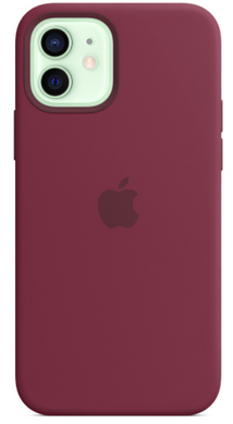 Силиконовый чехол Apple iPhone 12 Mini Silicone Case with MagSafe Plum (MHKQ3)