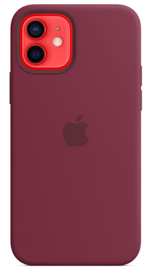 Силиконовый чехол Apple iPhone 12 Mini Silicone Case with MagSafe Plum (MHKQ3)