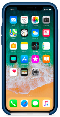 Силиконовый чехол-накладка для Apple iPhone X / XS Silicone Case - Blue Cobalt (MQT42ZM/A)