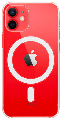 Силиконовый чехол Apple iPhone 12 Mini Case with MagSafe Clear (MHLL3)