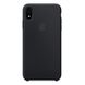 Силиконовый матовый чехол Apple Silicone Case Black для iPhone XR (OEM)