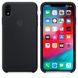 Силиконовый матовый чехол Apple Silicone Case Black для iPhone XR (OEM)