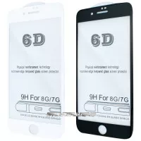 Защитное противоударное стекло 6D Full Cover Glass  для iPhone