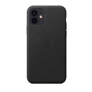 Кожаный чехол AnySmart Genuine Leather Case MagSafe Black для iPhone 12 mini (ОЕМ)