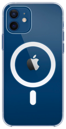 Силиконовый чехол Apple Clear Case with MagSafe для iPhone 12 | 12