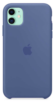 Силиконовый чехол Apple Silicone Case Linen Blue для iPhone 11 (MY1A2)