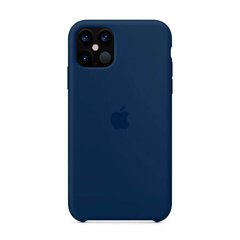Силиконовый чехол AnySmart Silicone Case Midnight Blue для iPhone 12 Pro Max OEM