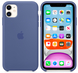 Силиконовый чехол Apple Silicone Case Linen Blue для iPhone 11 (MY1A2)