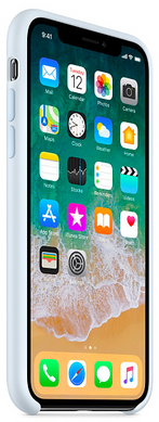 Силиконовый чехол-накладка для Apple iPhone X / XS Silicone Case - Sky Blue (MRRD2ZM/A)