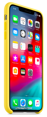 Силиконовый матовый чехол Apple для iPhone X / XS Silicone Case - Canary Yellow (MW992LL/A)