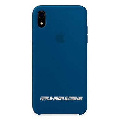 Силиконовый матовый чехол Apple Silicone Case Blue Horizon для iPhone XR (OEM)