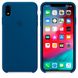 Силиконовый матовый чехол Apple Silicone Case Blue Horizon для iPhone XR (OEM)