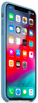 Силиконовый матовый чехол Apple для iPhone X / XS Silicone Case - Cornflower (MW982LL/A)