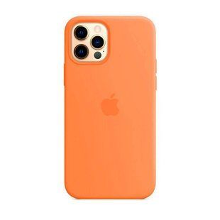 Силиконовый чехол AnySmart Silicone Case MagSafe Kumquat для iPhone 12 Pro Max OEM