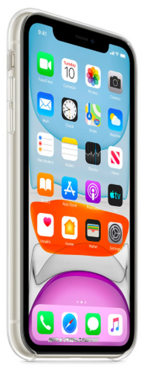 Силиконовый прозрачный чехол Apple Case Clear для iPhone 11 (MWVG2