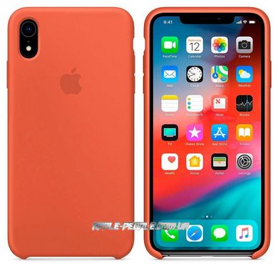 Силиконовый матовый чехол Apple Silicone Case Nectraine для iPhone XR (OEM)