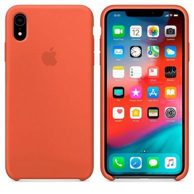 Силиконовый матовый чехол Apple Silicone Case Nectraine для iPhone XR (OEM)