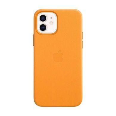 Kожаный чехол Apple Leather Case with MagSafe California Poppy для iPhone 12 mini (MHK63)