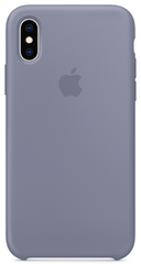 Силиконовый матовый чехол для Apple iPhone X / XS Silicone Case - Lavender Gray (MTFC2LL/A)