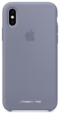 Силиконовый матовый чехол Apple для iPhone X / XS Silicone Case - Lavender Gray (MTFC2LL/A)