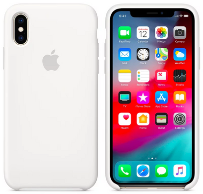 Панель для Apple iPhone X / XS Silicone Case - White