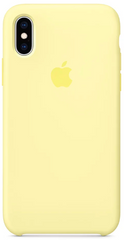 Силиконовый матовый чехол Apple для iPhone X / XS Silicone Case - Mellow Yellow (MUJV2LL/A)