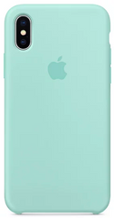 Силиконовый чехол-накладка для Apple iPhone X / XS Silicone Case - Marine Green (MRRE2)