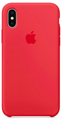 Силиконовый чехол Apple для iPhone X / XS Silicone Case - Red Raspberry (MRG12)