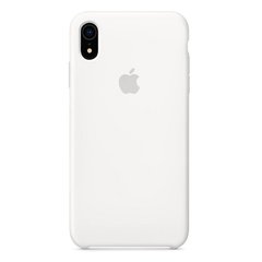 Силиконовый матовый чехол-накладка AnySmart Silicone Case White для iPhone XR (OEM)