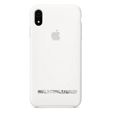 Силиконовый матовый чехол-накладка AnySmart Silicone Case White для iPhone XR (OEM)