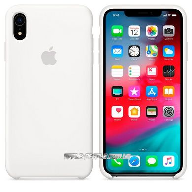 Силиконовый чехол-накладка-накладка AnySmart Silicone Case White для iPhone XR (OEM)