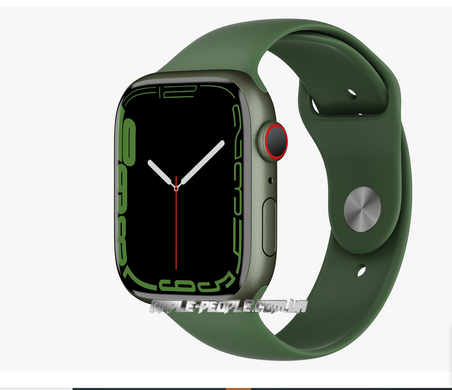 Apple Watch Series 7 GPS 45mm Green Aluminium Case with Clover Sport Band (MKN73)