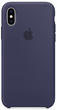 Силиконовый матовый чехол для Apple iPhone X / XS Silicone Case - Midnight Blue (MRW92LL/A)