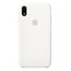 Силиконовый чехол-накладка-накладка AnySmart Silicone Case White для iPhone XR (OEM)