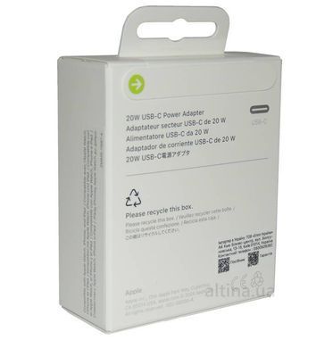 Apple  20W Блок быстрой зарядки USB-C Power Adapter