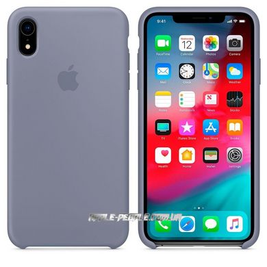 Силиконовый матовый чехол-накладка AnySmart Silicone Case Lavender Gray для iPhone XR (OEM)